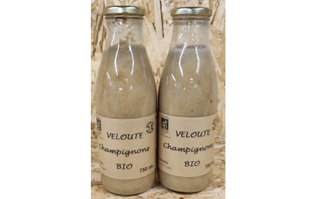 Soupe velouté de champignons bio