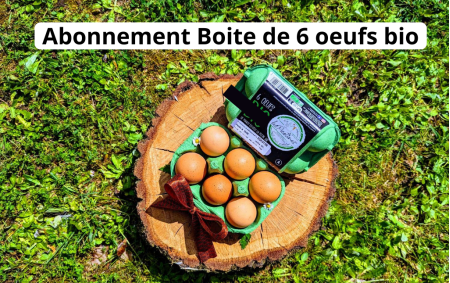 Abonnement Boite de 6 oeufs bio
