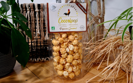 Popcorn caramel au beurre salé bio