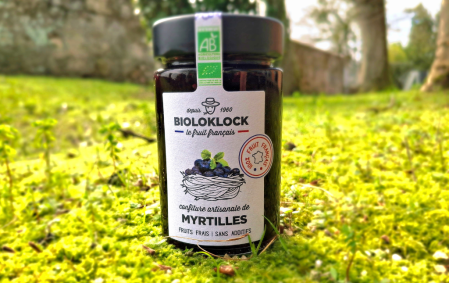 Confiture de myrtilles bio