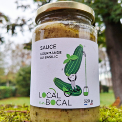Sauce gourmande au basilic bio
