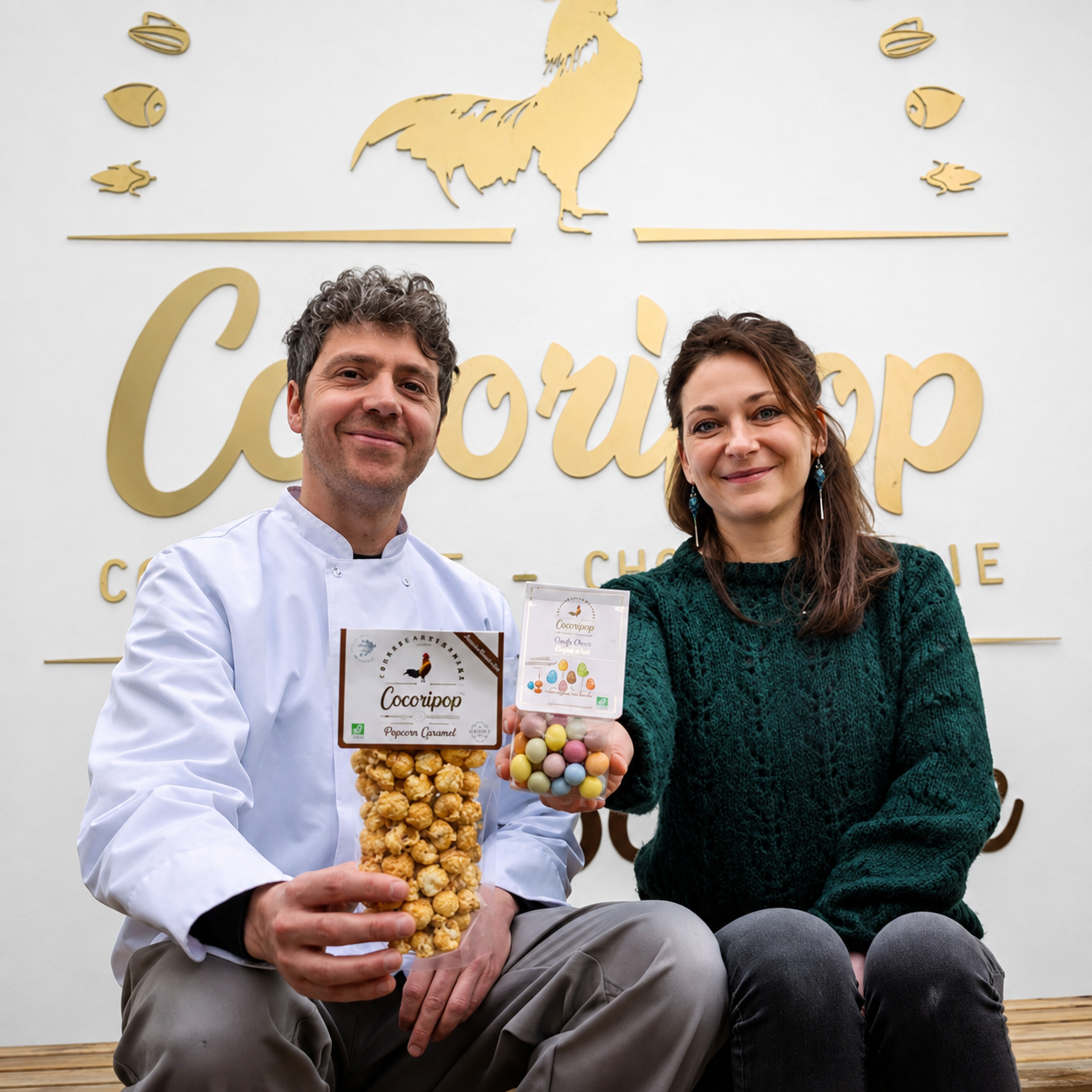 Producteurs Cocoripop présentant leurs spécialités artisanales