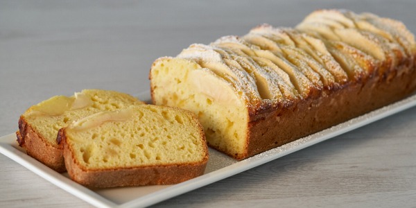 Gâteau aux pommes bio et au yaourt