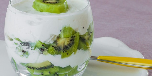 Mousse de mascarpone et kiwi bio