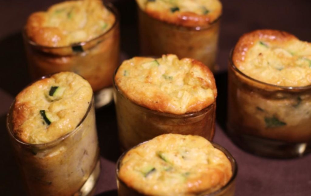 Flan de courgettes bio au curry