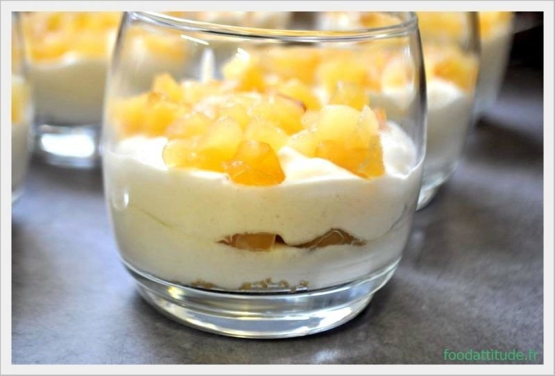 Verrine pommes bio et mascarpone